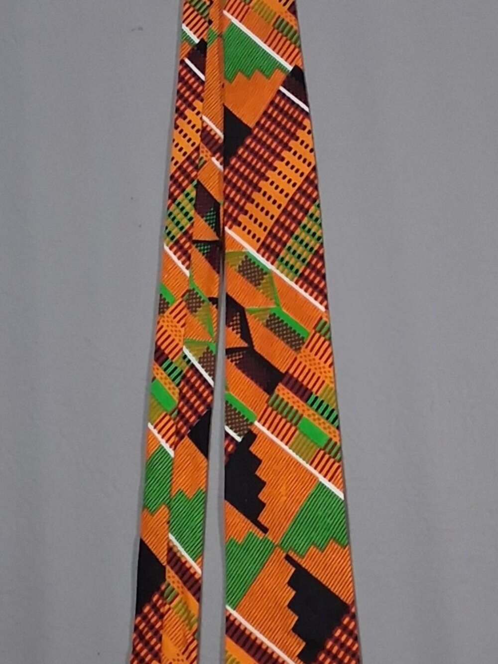 afrocentric Kente print necktie